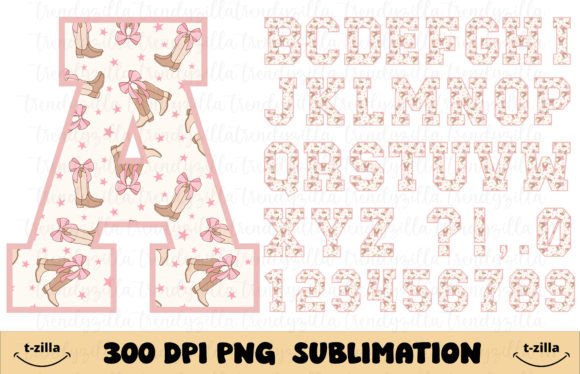 Coquette Cowboy Boots Alphabet Review: A Playful Font for Embroidery Projects