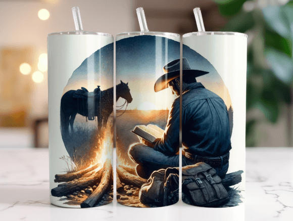Cowboy Reading Western Tumbler Wrap Review
