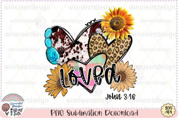 Heart Trio Cowhide Sunflower Western PNG Review