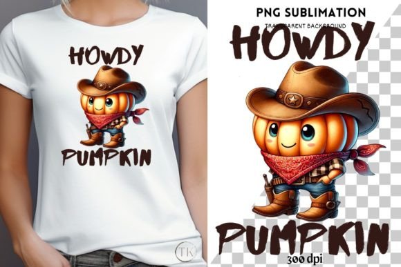 Howdy Pumpkin PNG: A Digital Design with Western Flair