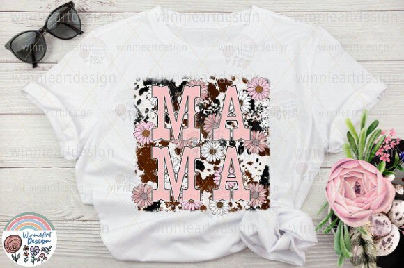 Mama Boho Flower Western Cow Daisy Print Review