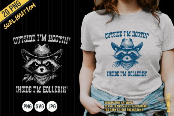 Outside I'm Hootin Raccoon Cowboy Shirt Review